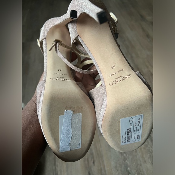 Jimmy Choo Ivette Glitter Heels - Picture 5 of 5